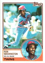 1983 Topps Base Set #458 Ron Washington