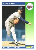 1992 Score Base Set #482 Carl Willis