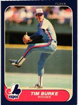 1986 Fleer Base Set #245 Tim Burke