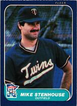 1986 Fleer Base Set #406 Mike Stenhouse