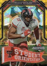 2023 Panini Prizm Draft Picks Student Orientation Gold Ice Prizm #SO-21 Tyree Wilson