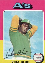 1975 Topps Base Set #510 Vida Blue
