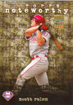 2001 Topps Noteworthy #TN21 Scott Rolen