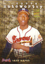 2001 Topps Noteworthy #TN44 Hank Aaron