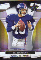 2008 Leaf Rookies & Stars Gold Stars Black #1 Eli Manning