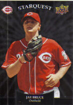 2009 Upper Deck Starquest Uncommon Blue Series 2 #SQ-43 Jay Bruce