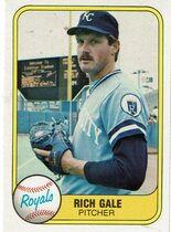 1981 Fleer Base Set #40 Rich Gale