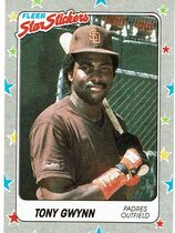 1988 Fleer Star Stickers #123 Tony Gwynn