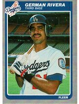 1985 Fleer Base Set #382 German Rivera