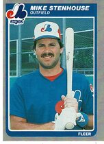 1985 Fleer Base Set #411 Mike Stenhouse