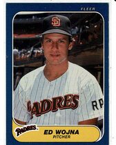 1986 Fleer Base Set #338 Ed Wojna