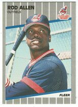 1989 Fleer Base Set #397 Rod Allen