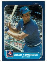 1986 Fleer Base Set #520 Brad Komminsk