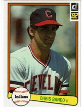 1982 Donruss Base Set #551 Chris Bando