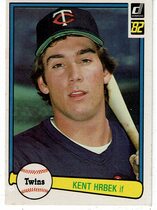 1982 Donruss Base Set #557 Kent Hrbek