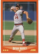 1988 Score Traded #87 Bryan Harvey