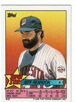 1989 Topps OPC Sticker Backs #33 Jeff Reardon