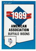 1989 ProCards Buffalo Bisons #1661 Checklist