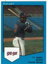 1989 ProCards Colorado Springs Sky Sox #258 Ty Gainey
