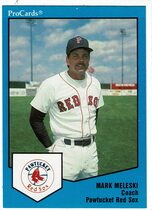 1989 ProCards Pawtucket Red Sox #696 Mark Meleski