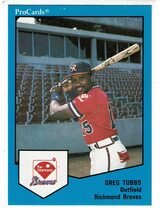 1989 ProCards Richmond Braves #823 Greg Tubbs