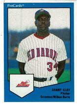 1989 ProCards Scranton/Wilkes-Barre Red Barons #706 Danny Clay