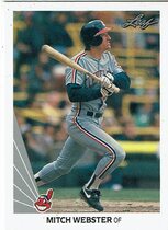 1990 Leaf Base Set #312 Mitch Webster