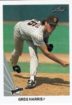 1990 Leaf Base Set #452 Greg W. Harris