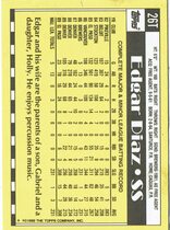 1990 Topps Traded Tiffany #26T Edgar Diaz