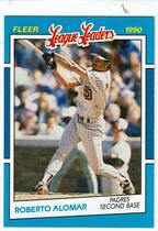1990 Fleer League Leaders #1 Roberto Alomar