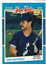 1990 Fleer League Leaders #23 Don Mattingly