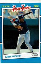 1990 Fleer League Leaders #30 Kirby Puckett