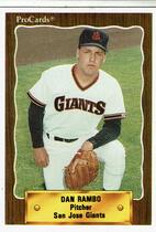 1990 ProCards San Jose Giants #2006 Dan Rambo