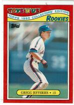 1990 Topps ToysRUs Rookies #16 Gregg Jefferies
