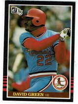 1985 Donruss Base Set #303 David Green