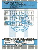 1989 Fleer Glossy #193 Paul Molitor