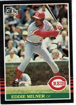 1985 Donruss Base Set #428 Eddie Milner