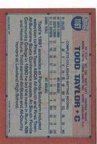 1991 Topps Traded Retail (Gray Stock Back) #116T Todd Taylor