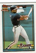 1991 Topps CrackJack 2nd Series #19 Ron Gant