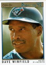 1992 O-Pee-Chee OPC Premier #150 Dave Winfield