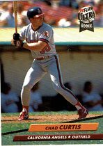 1992 Ultra Base Set #323 Chad Curtis