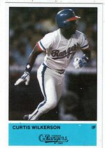 1985 Team Issue Texas Rangers Performance Printing #NNO Curtis Wilkerson