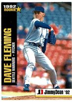 1992 Jimmy Dean Rookie Stars #6 Dave Fleming