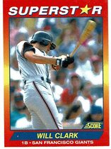 1992 Score 100 Superstars #24 Will Clark