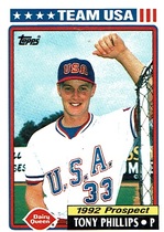 1992 Topps Dairy Queen Team USA #29 Tony Phillips