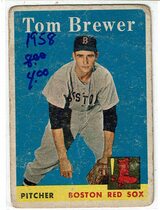 1958 Topps Base Set #220 Tom Brewer