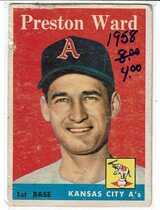 1958 Topps Base Set #450 Preston Ward