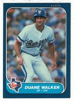 1986 Fleer Base Set #574 Duane Walker