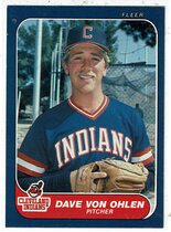 1986 Fleer Base Set #597 Dave Von Ohlen
