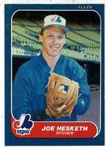 1986 Fleer Base Set #250 Joe Hesketh